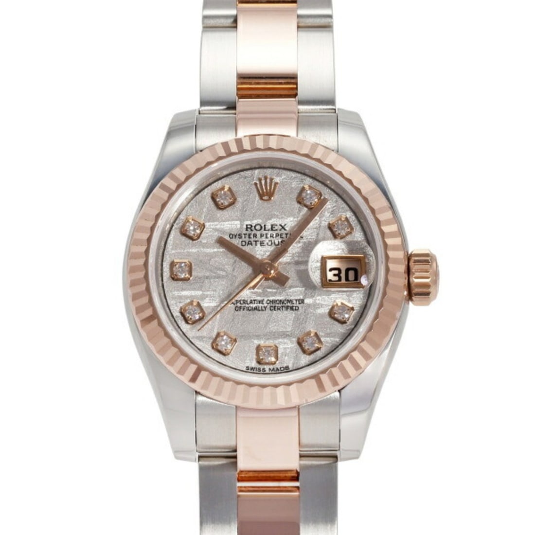 Rolex ROLEX Datejust 26 179171G Silver Dial Wristwatch Ladies __: --- Catalog ---Category: SizeWrist Size: 16cm / 6.29''Case Diameter: 26mm / 1.02''Category: DesignType: WristwatchGender: WomenColor (Dial): SilverMaterial (Band): Stainless steelMaterial (Case):