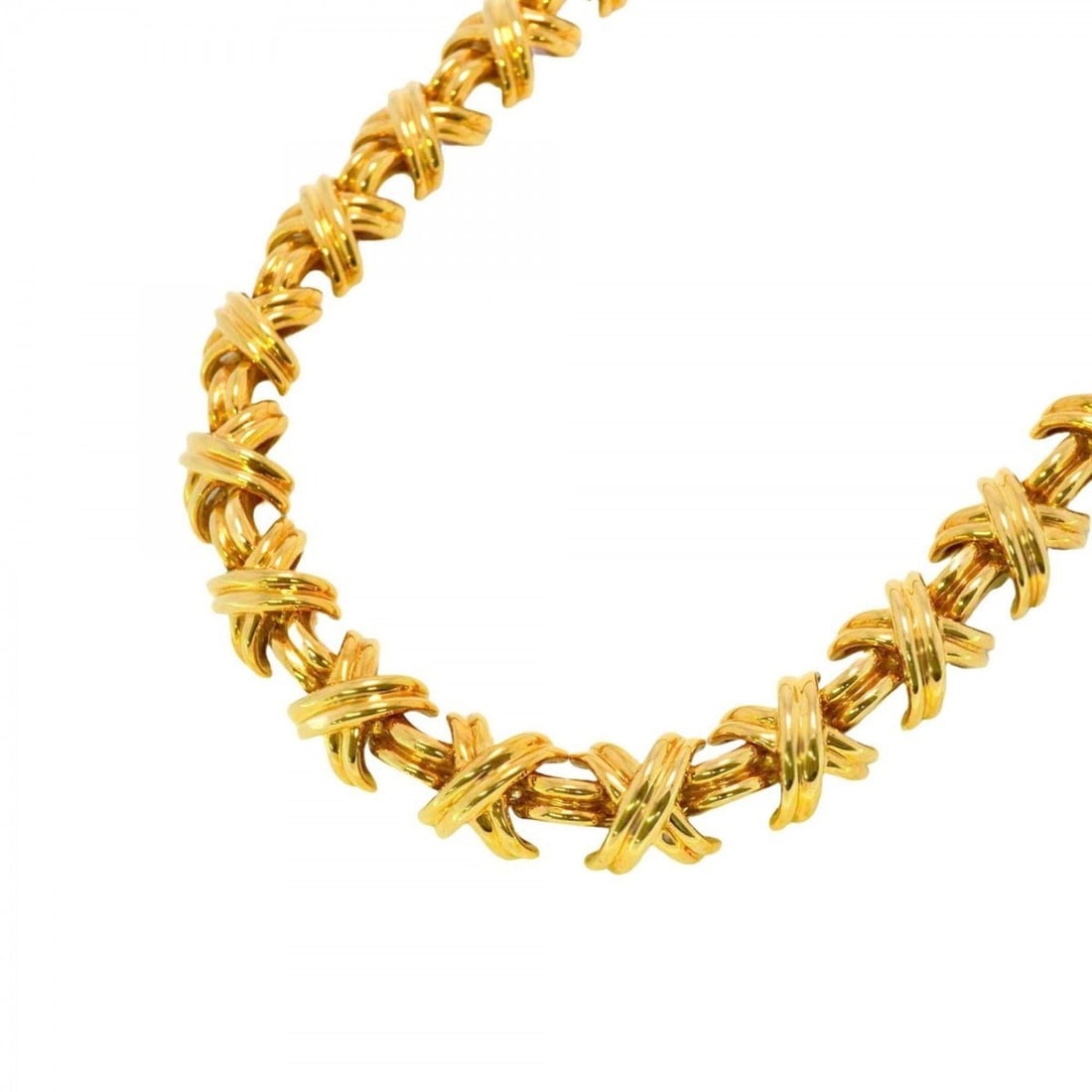 Tiffany Necklace Signature Cross K18YG Yellow Gold Ladies: --- Catalog ---Category: SizeNeck Circumference: 42.5 cm / 16.73''Category: DesignGender: WomenMaterial: Yellow gold (18K)Necklace Type: NecklaceCategory: GeneralBrand: Tiffany--- Item List