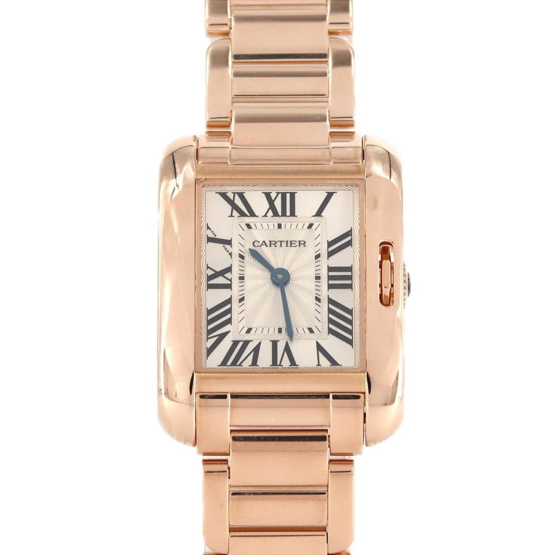 Cartier Tank Anglaise SM PG W5310013 PG/RG Wristwatch Quartz: --- Catalog ---Category: SizeWrist Size: 15cm / 5.9''Case Diameter: 22.5mm / 0.89''Category: DesignType: WristwatchGender: WomenColor (Dial): SilverMaterial (Band): Pink gold, Rose goldMaterial (Case)