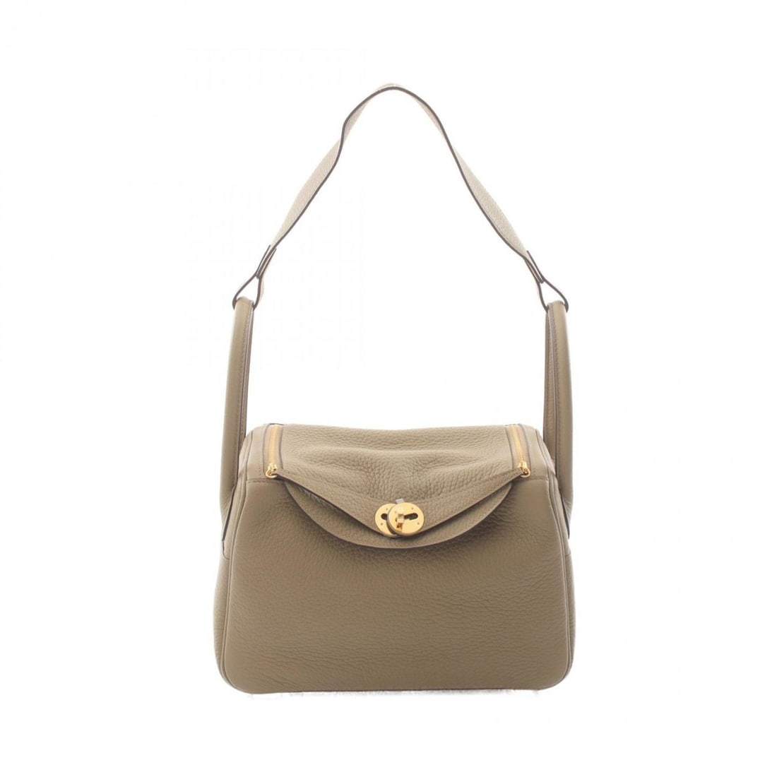 Hermes Lindy 26 Shoulder Bag, Taurillon Clemence, Women's, Beige, 073428CC: --- Catalog ---Category: SizeSize (HxWxD): 18cm x 26cm x 12.5cm / 7.08'' x 10.23'' x 4.92''Category: DesignType: Shoulder bagColor: BeigeGender: WomenMaterial: Taurillon clemence leather Category: Gen
