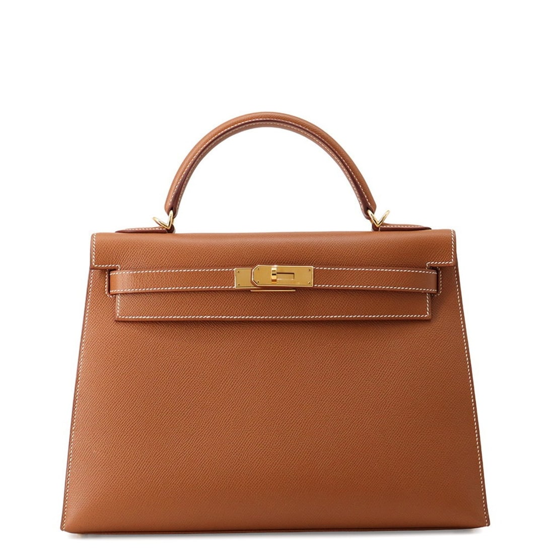 Hermes Kelly 32 Handbag, Gold Epsom Leather, ?F Stamp, 2-way Bag, Kelly, Women's, HERMES: --- Catalog ---Category: SizeSize (HxWxD): 22cm x 31.5cm x 12cm / 8.66'' x 12.4'' x 4.72''Category: DesignType: HandbagColor: GoldGender: WomenMaterial: Epsom leather Category: GeneralBrand: HermesCou