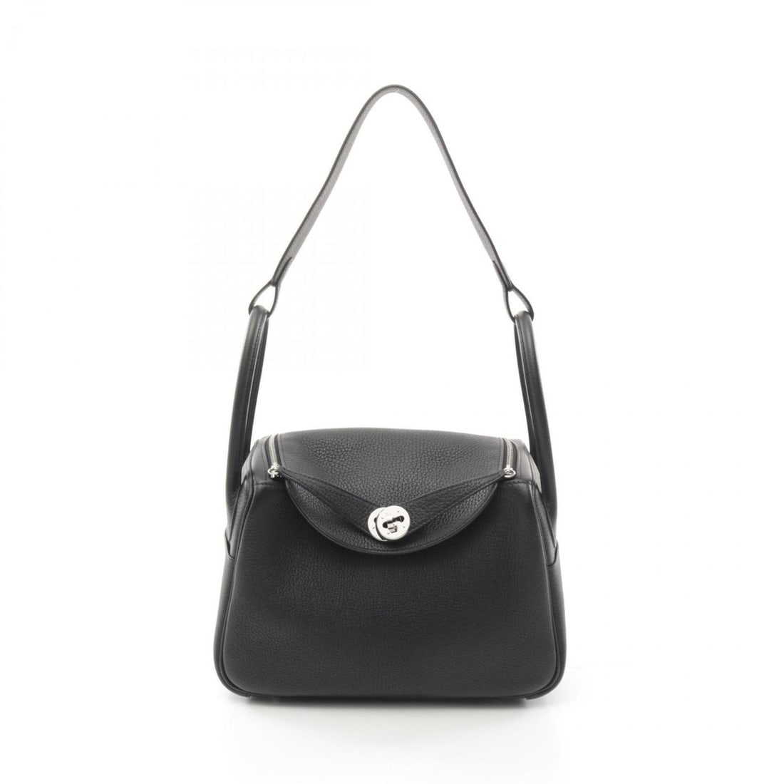 Hermes Lindy 26 Shoulder Bag, Evercolor, Women's, Black, 073428CK: --- Catalog ---Category: SizeSize (HxWxD): 18cm x 26cm x 12.5cm / 7.08'' x 10.23'' x 4.92''Category: DesignType: Shoulder bagColor: BlackGender: WomenMaterial: Evercalf leather Hardware Color: SilverC