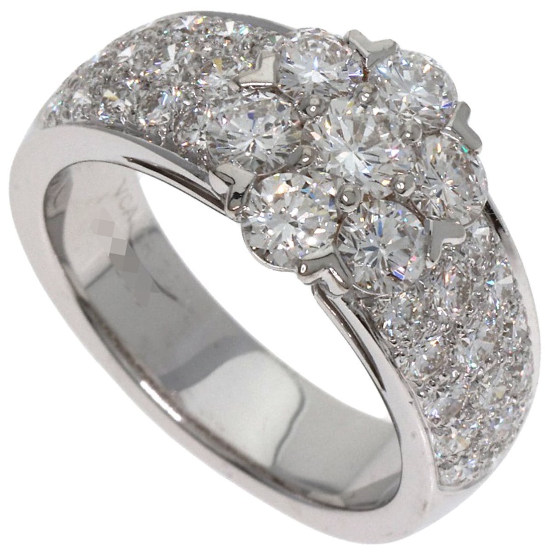 Van Cleef & Arpels Fleurette Diamond Ring, 18K White Gold, Women's.: --- Catalog ---Category: SizeJP Size: 8US Size: 4.5Category: DesignType: Band ringGender: WomenMaterial: White gold (18K)Category: GeneralBrand: Van Cleef & Arpels--- Item List ---Section: ConditionRa
