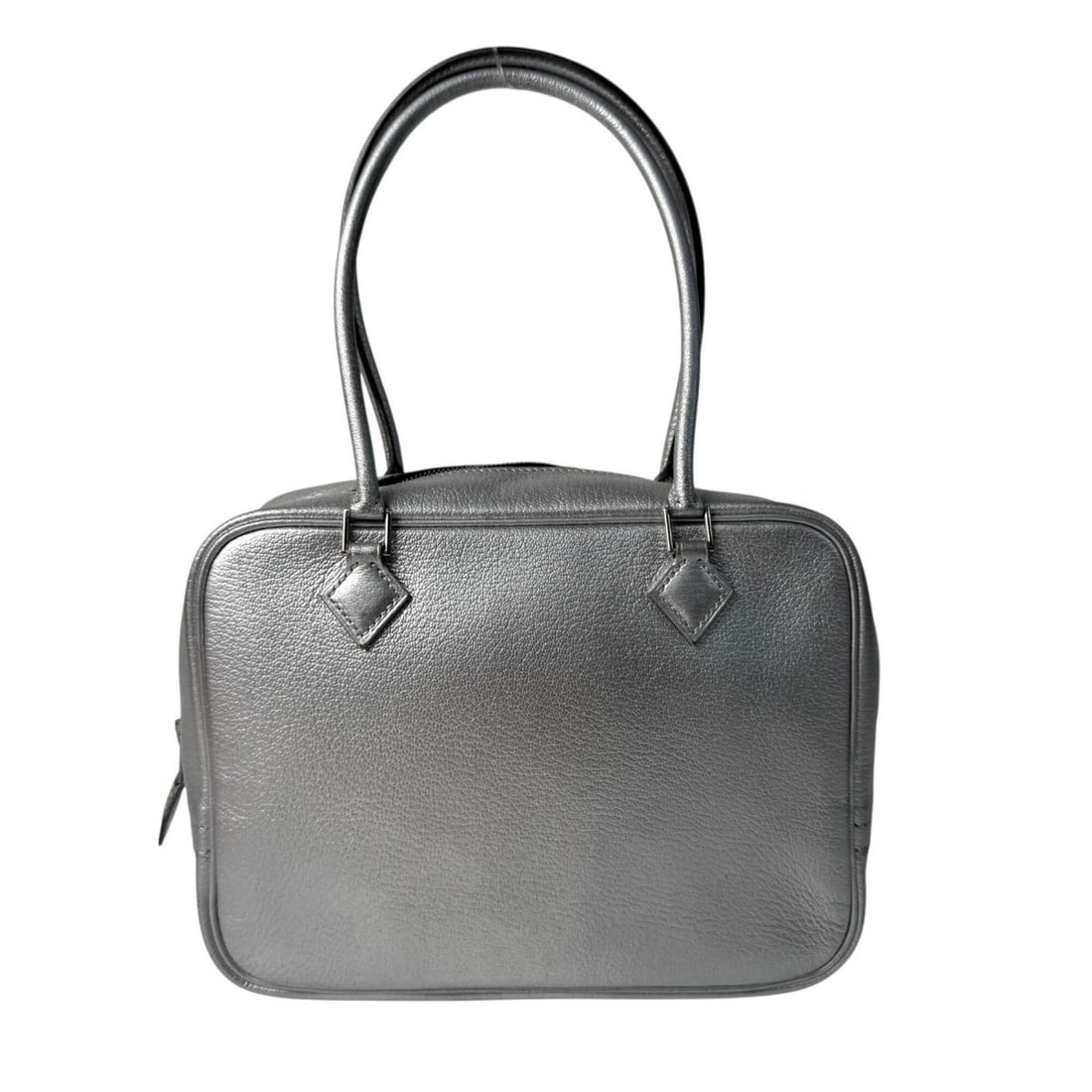 Hermes Mini Plume 20 Olympic Limited Edition Handbag, Silver, H Stamp, Women's.: --- Catalog ---Category: SizeSize (HxWxD): 16cm x 20cm x 7cm / 6.29'' x 7.87'' x 2.75''Category: DesignType: HandbagColor: SilverGender: WomenMaterial: Leather Category: GeneralBrand: Hermes--- Item L