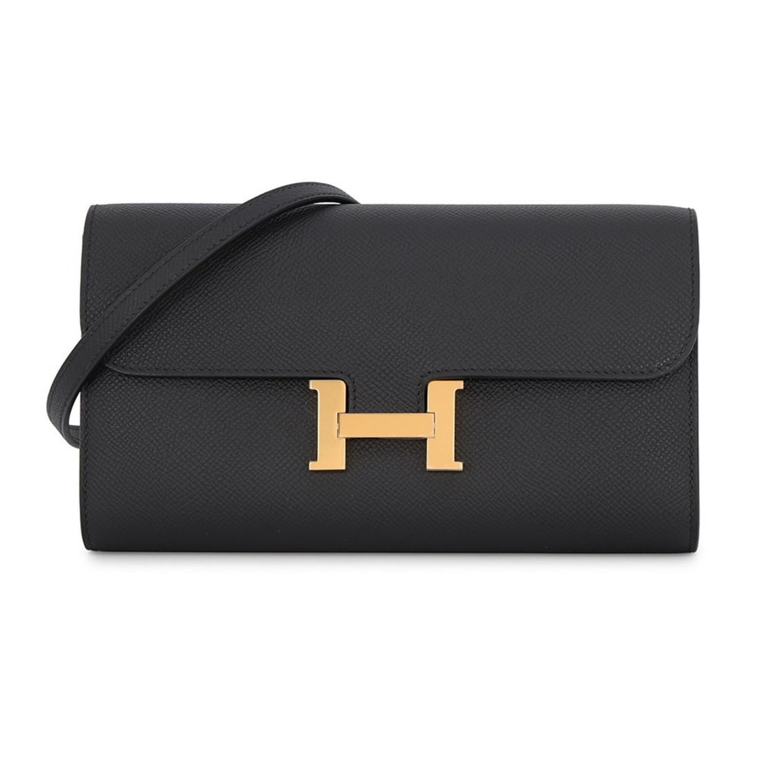 Hermes Constance To Go Long Wallet, Black, Material: K Stamp, HERMES, Shoulder HERMES WALLET: --- Catalog ---Category: SizeSize (HxWxD): 11.5cm x 20.5cm / 4.52'' x 8.07''Category: DesignType: Chain/Shoulder walletColor: BlackGender: WomenMaterial: Epsom leather Category: GeneralLine: Constance