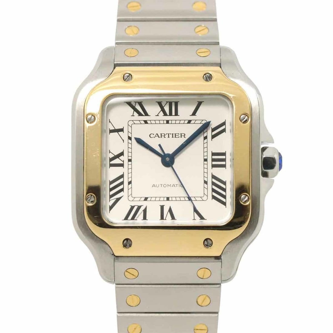 Cartier Santos de MM Combi W2SA0007 Boys' Watch Silver K18YG Automatic: --- Catalog ---Category: SizeWrist Size: 16.5cm / 6.49''Case Diameter: 33mm / 1.3''Case Thickness: 9mm / 0.35''Category: DesignType: WristwatchGender: BoysColor (Dial): SilverMaterial (Band): Stainles