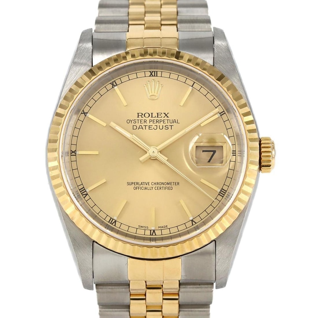 Rolex Datejust 16233 SSxYG Automatic Watch, Y-Serial (1 of 9)