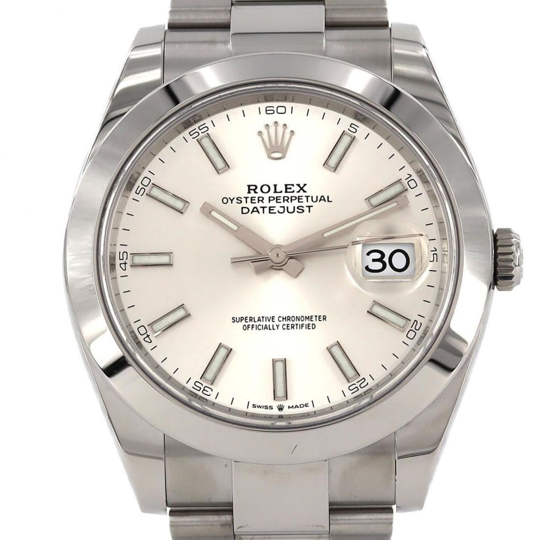 Rolex Datejust 126300 SS Wristwatch Automatic Random Number: --- Catalog ---Category: SizeWrist Size: 19.5cm / 7.67''Case Diameter: 41mm / 1.61''Category: DesignType: WristwatchGender: MenColor (Dial): Black, GrayMaterial (Band): Stainless steelMaterial