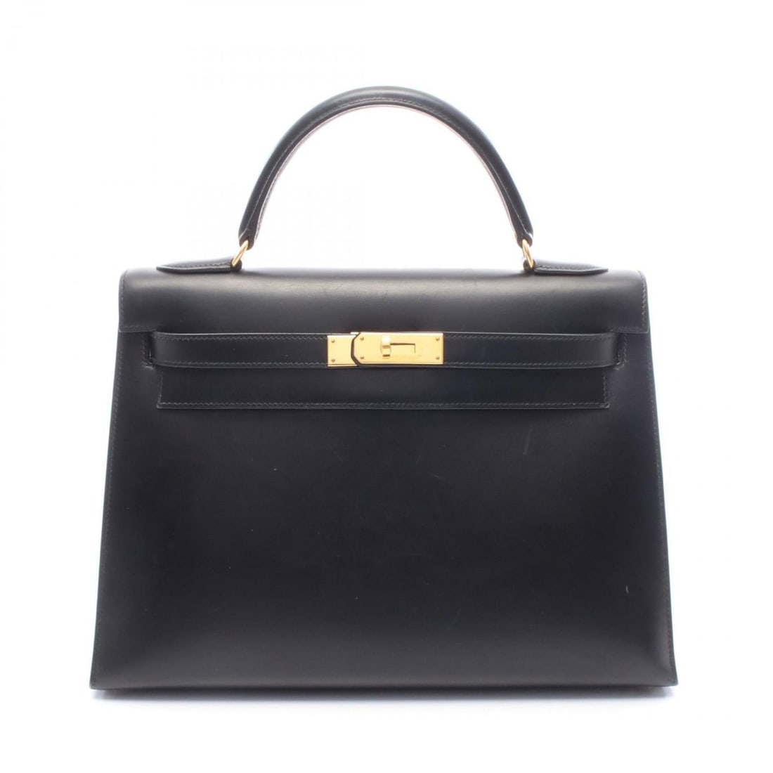Hermes Hermès Kelly 32 handbag in calfskin box calf leather, black.: --- Catalog ---Category: SizeSize (HxWxD): 23cm x 32cm x 12cm / 9.05'' x 12.59'' x 4.72''Category: DesignType: HandbagColor: BlackGender: WomenMaterial: Box calf leather Category: GeneralBrand: Hermes