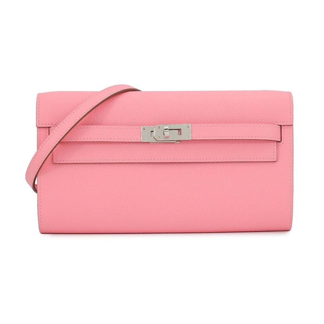 Hermes Kelly Wallet Long To Go Rose Confetti Epsom Leather K Stamp HERMES WALLET: --- Catalog ---Category: SizeSize (HxWxD): 11.5cm x 20.5cm / 4.52'' x 8.07''Category: DesignType: Long wallet (bi-fold)Color: Rose confettiGender: WomenMaterial: Epsom leather Category: GeneralLine: K