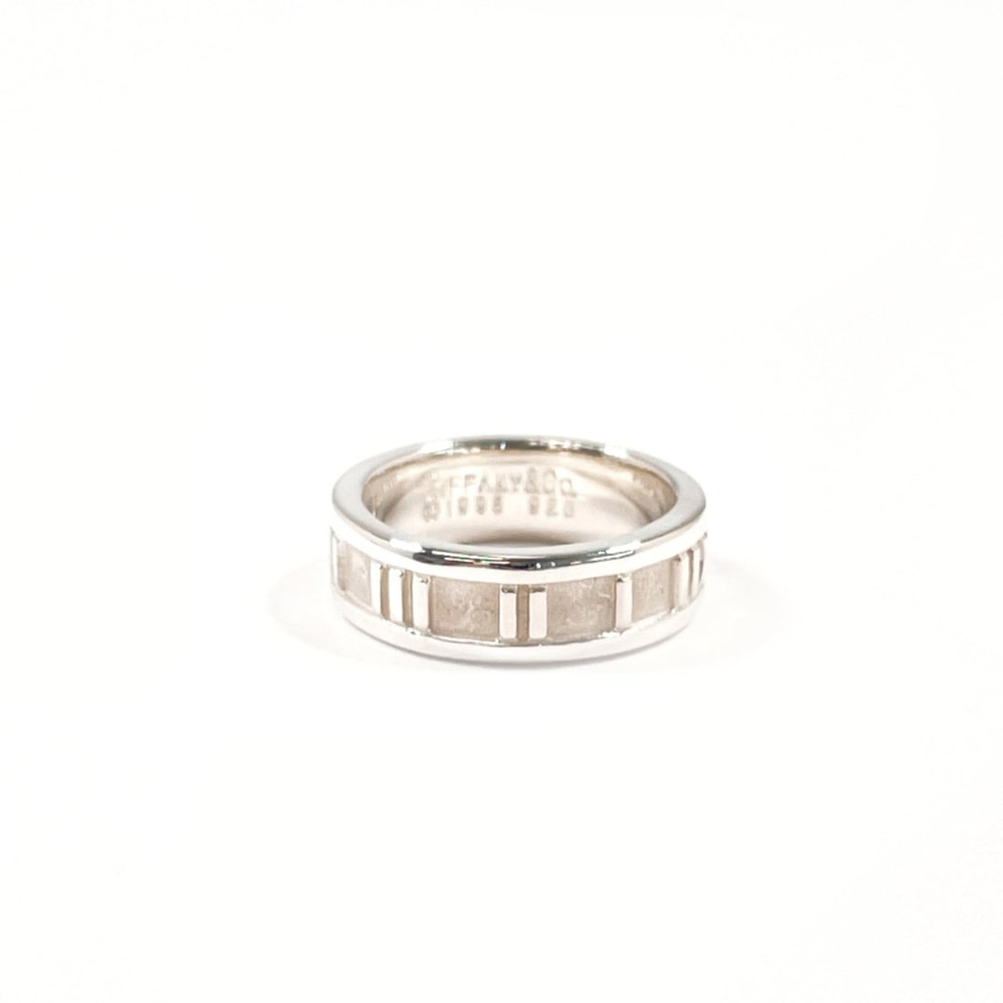 TIFFANY&Co. Tiffany Atlas Ring, Sterling Silver 925, Size 11, Silver, Women's (1 of 9)