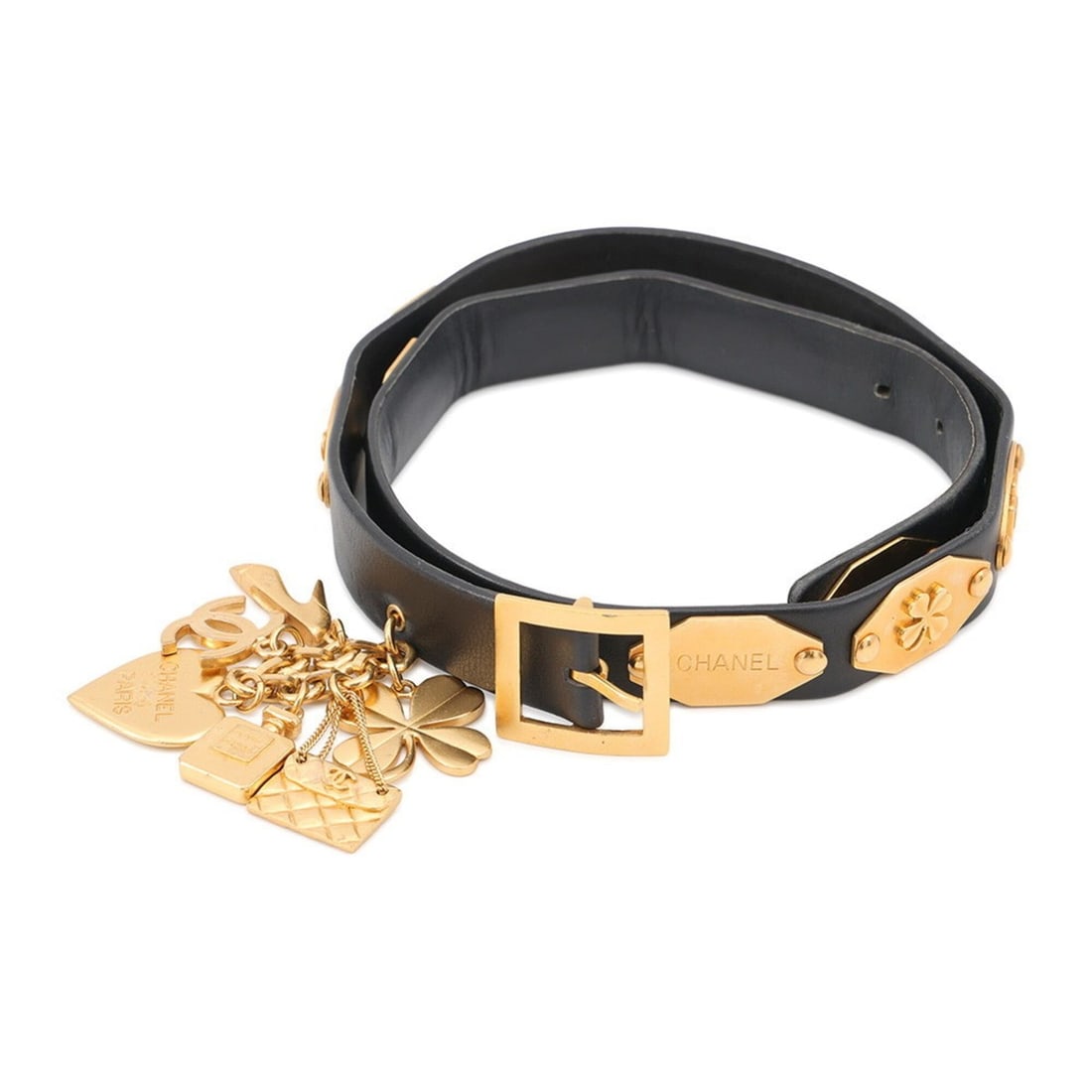 Chanel belt, Coco Mark, leather, size 70, black, women's CHANEL.: --- Catalog ---Category: SizeWidth: 2.4cm / 0.94''Length: 68cm - 72cm / 26.77'' - 28.34''Category: DesignType: Standard beltColor: BlackGender: WomenMaterial (Strap): Leather Category: GeneralBrand: C
