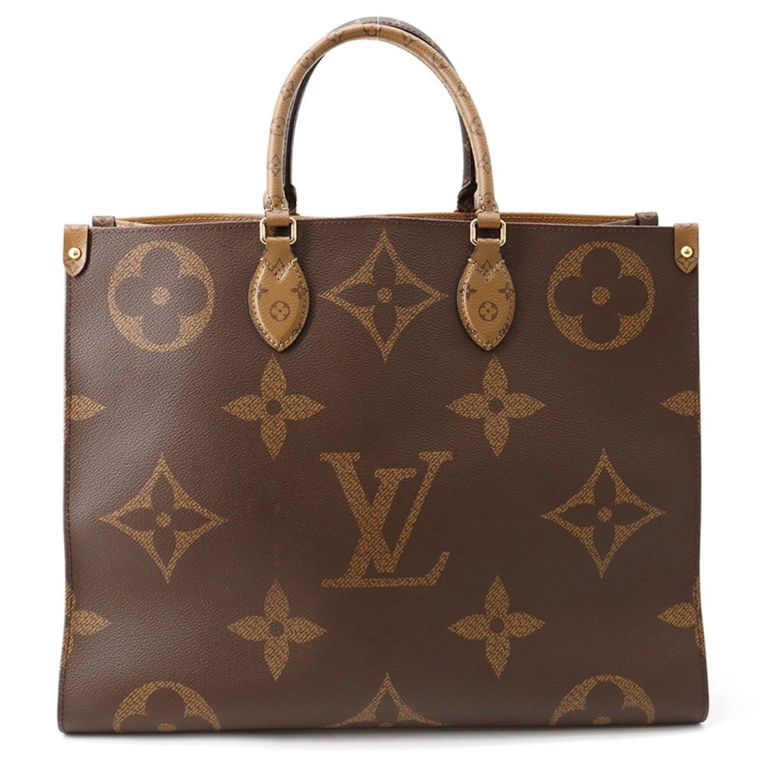 Louis Vuitton Monogram Reverse Giant OnTheGo GM Tote Bag M44576, 2-way Shoulder Bag, Handbag,: --- Catalog ---Category: SizeWeight: 1.05kg / 2.31lb.Size (HxWxD): 31cm x 41.5cm x 17cm / 12.2'' x 16.33'' x 6.69''Category: DesignType: Handbag, Tote bagColor: Red colorGender: WomenMaterial: Monogra