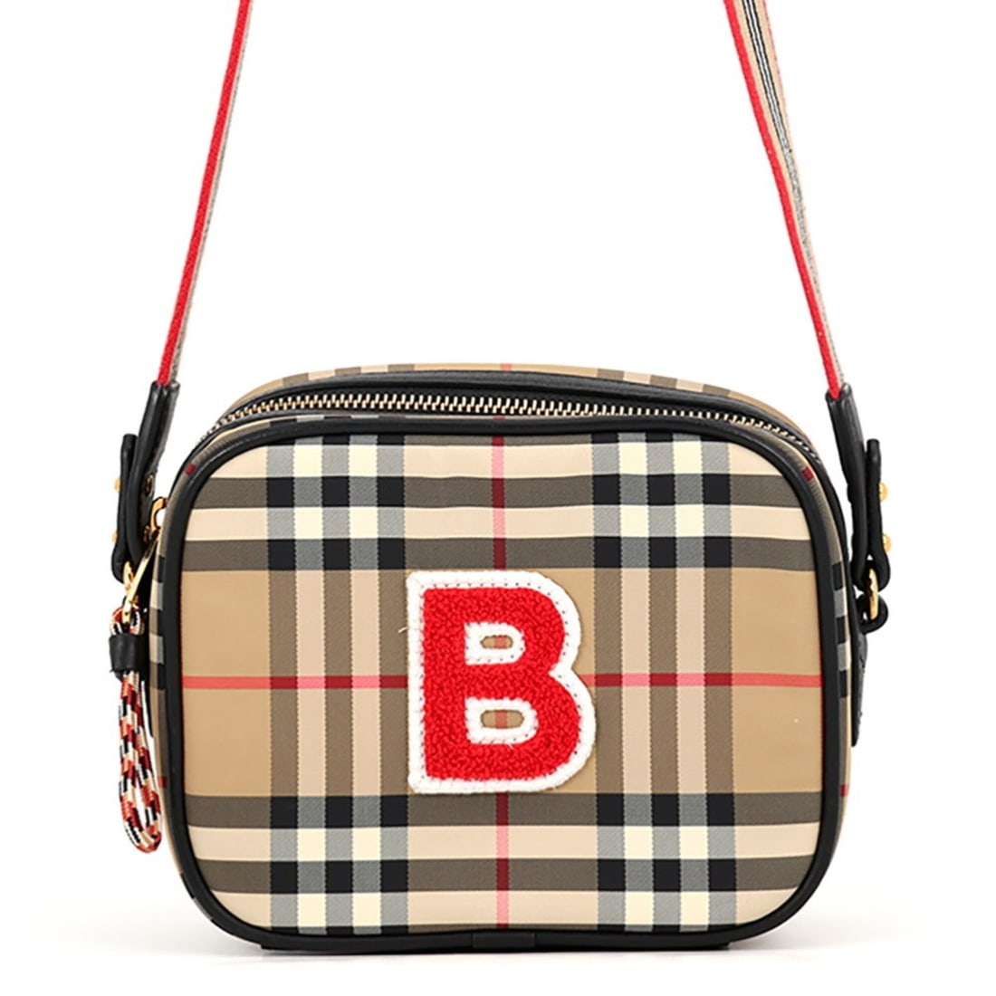 Burberry Shoulder Bag Nova Check B Patch Nylon Leather 8023901 BURBERRY Black Handbag: --- Catalog ---Category: SizeWeight: 250g / 8.81oz.Size (HxWxD): 13.5cm x 17cm x 7cm / 5.31'' x 6.69'' x 2.75''Strap Length: 69cm - 104cm / 27.16'' - 40.94''Category: DesignType: Handbag, Shoulder bag