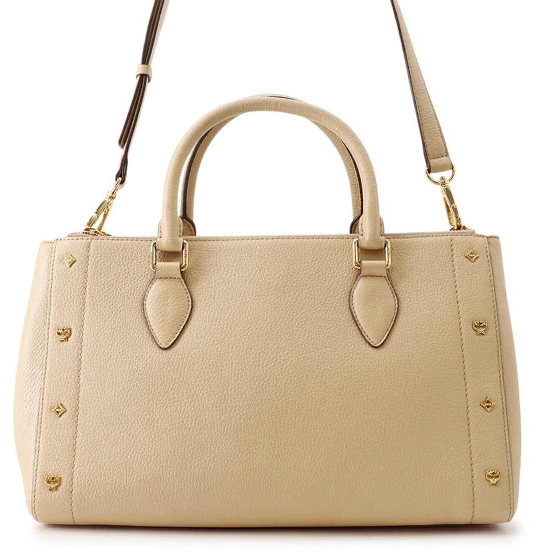 MCM Visetos Leather Tote Bag MWT3SAF38IG001 2-way Handbag: --- Catalog ---Category: SizeWeight: 1.29kg / 2.84lb.Size (HxWxD): 22cm x 35cm x 16.5cm / 8.66'' x 13.77'' x 6.49''Strap Length: 101cm - 119cm / 39.76'' - 46.85''Category: DesignType: Handbag, Tote ba