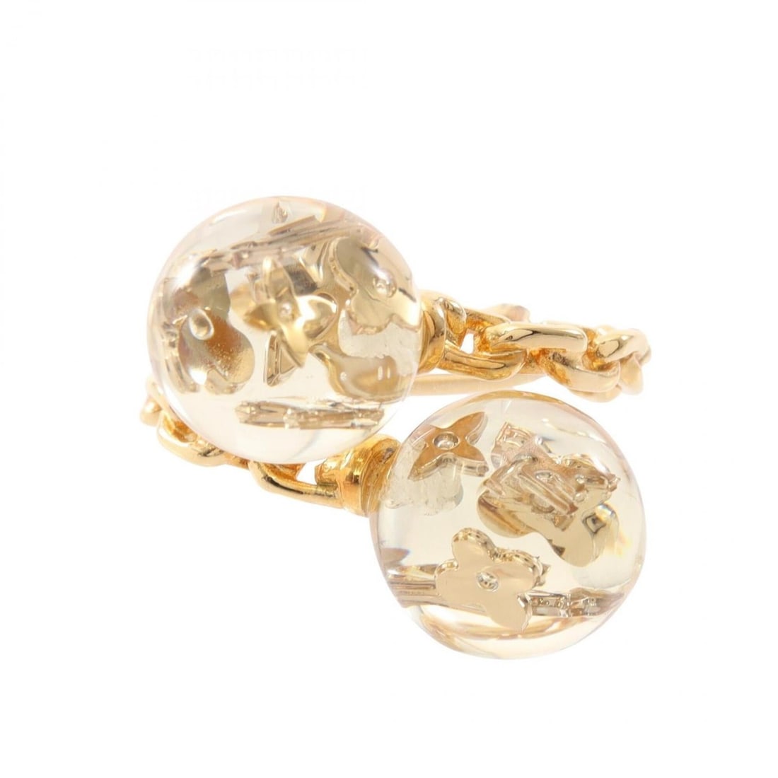 Louis Vuitton Baguvue Inclusion Ring - Gold Plated Resin Women's Tone/Clear Tone M65539: --- Catalog ---Category: SizeJP Size: 13US Size: 6.5Category: DesignType: Band ringColor: Clear, GoldGender: WomenMaterial: Gold plating, ResinCategory: GeneralMPN: M65539Brand: Louis Vuitton--- Item 