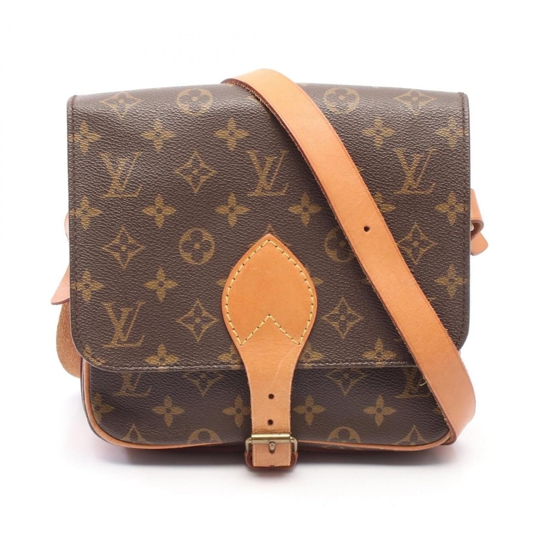 Louis Vuitton LOUIS VUITTON Cartouchiere MM Shoulder Bag Handbag Coated Canvas Leather Monogram: --- Catalog ---Category: SizeSize (HxWxD): 18cm x 21cm x 7cm / 7.08'' x 8.26'' x 2.75''Category: DesignType: Handbag, Shoulder bagColor: BrownGender: WomenMaterial: Coated canvas , Leather Category: G