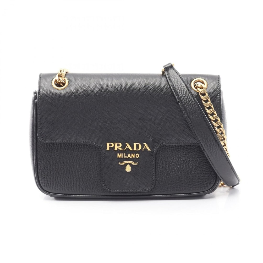 Prada SAFFIANO 1 Shoulder Bag/Handbag, Saffiano Leather, Women's, Black, 1BD193: --- Catalog ---Category: SizeSize (HxWxD): 13cm x 22cm x 5cm / 5.11'' x 8.66'' x 1.96''Category: DesignType: Handbag, Shoulder bagColor: BlackGender: WomenMaterial: Leather Leather/Fur Type: Saffiano 