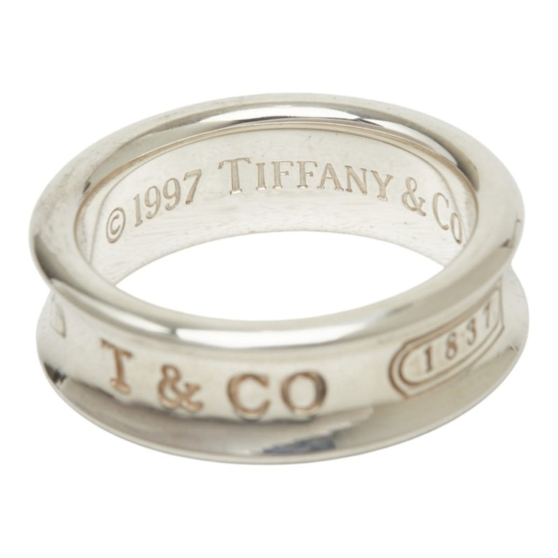 Tiffany & Co. 1837 Narrow Ring, Sterling Silver (SV925), Women's Ring.: --- Catalog ---Category: SizeJP Size: 14US Size: 7Category: DesignType: Band ringGender: WomenMaterial: Silver 925Category: GeneralBrand: Tiffany--- Item List ---Section: ConditionRanking: Rank AB Use
