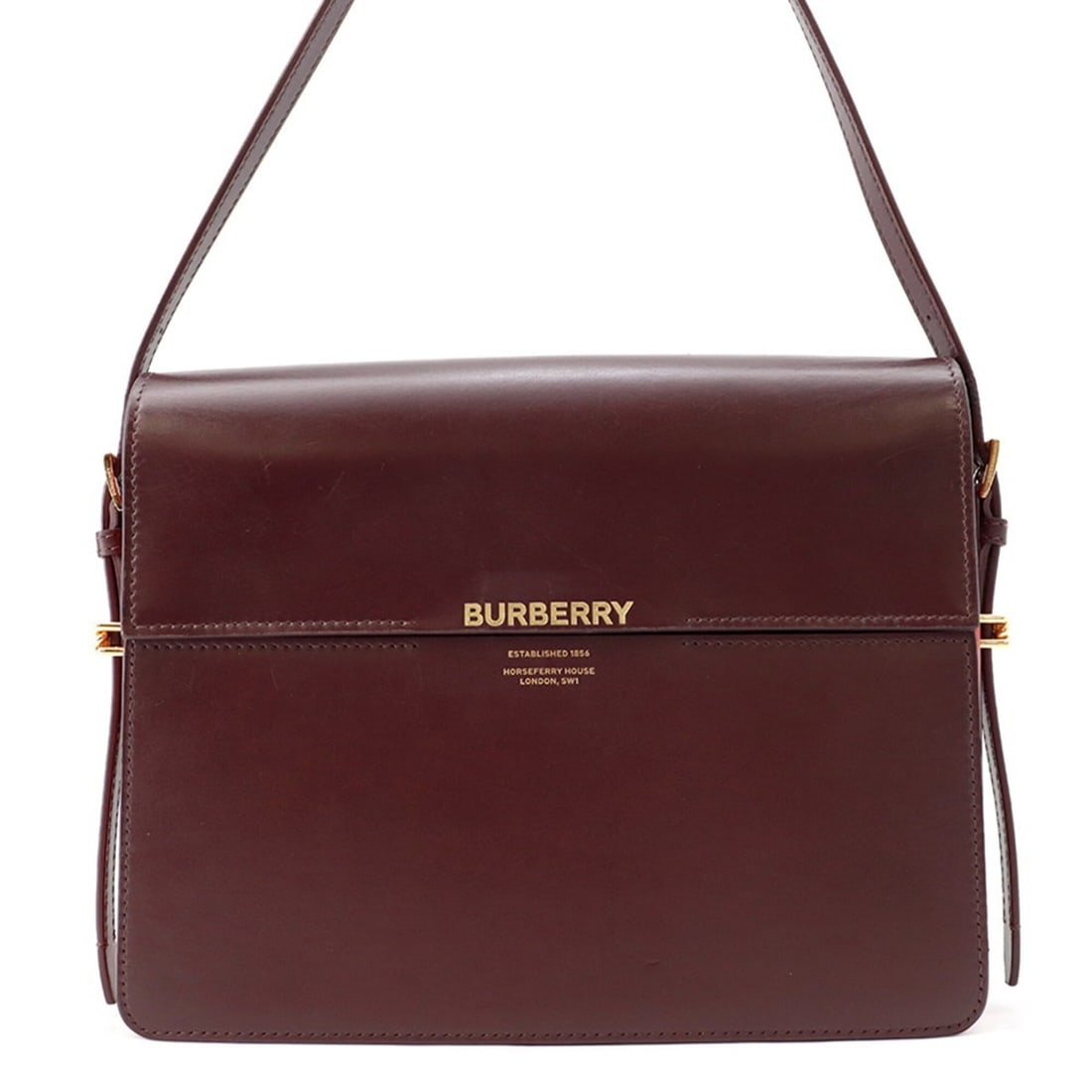 Burberry Shoulder Bag Leather 8012006 BURBERRY Handbag: --- Catalog ---Category: SizeSize (HxWxD): 21cm x 26cm x 7cm / 8.26'' x 10.23'' x 2.75''Category: DesignType: Shoulder bagColor: Bordeaux, Red colorGender: WomenMaterial: Leather Category: GeneralBran
