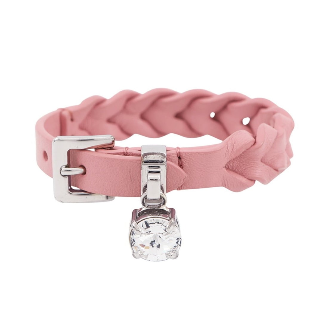 Miu Miu Miu Bracelet Crystal Intreccio Nappa Leather 5IB320 BRACELET: --- Catalog ---Category: SizeWidth: 1.5cm / 0.59''Length: 14cm - 17cm / 5.51'' - 6.69''Category: DesignType: Charm braceletColor: PinkStone: CrystalGender: WomenCategory: GeneralBrand: Miu MiuCountry 