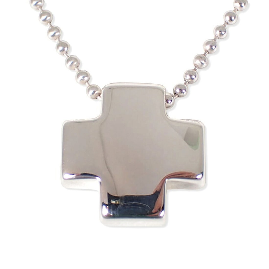 TIFFANY & Co. 925 Roman Cross Pendant Necklace: --- Catalog ---Category: SizePendant Size: 17.1mm x 17mm / 0.67'' x 0.66''Neck Circumference: 40.5 cm / 15.94''Category: DesignGender: WomenMaterial: Sterling silver 925Necklace Type: NecklaceCategory
