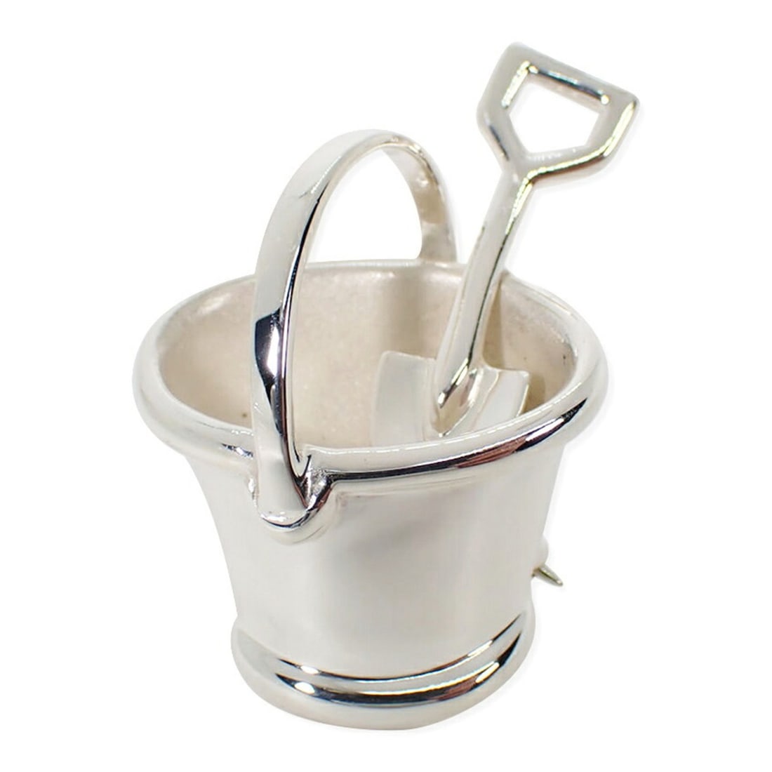 TIFFANY & Co. 925 Bucket Scoop Brooch/Pendant: --- Catalog ---Category: SizeSize (HxWxD): 3.41cm x 2.81cm / 1.34'' x 1.1''Category: DesignType: BroochGender: WomenMaterial: Sterling silver 925Category: GeneralBrand: Tiffany--- Item List ---Section