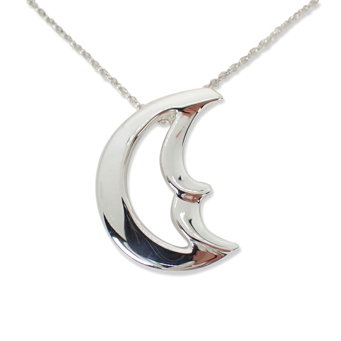 TIFFANY & Co. 925 Crescent Moon Pendant Necklace (1 of 13)