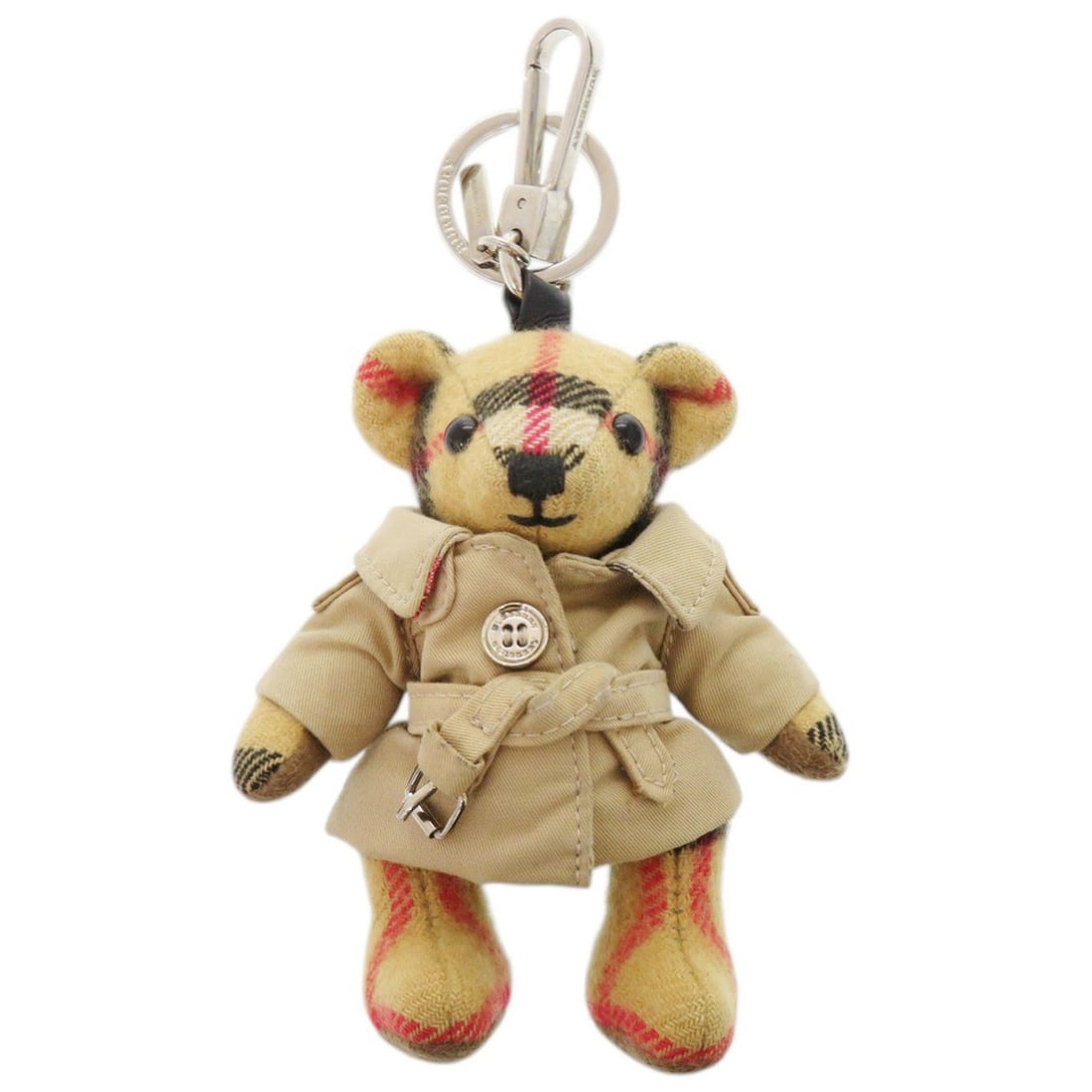 Burberry Thomas Bear Charm Nova Check Trench Coat Cashmere Beige Keychain 0554BURBERRY: --- Catalog ---Category: SizeSize (HxWxD): 12cm x 10cm x 5cm / 4.72'' x 3.93'' x 1.96''Category: DesignType: KeyringColor: BeigeGender: WomenCategory: GeneralBrand: Burberry--- Item List ---Section: C