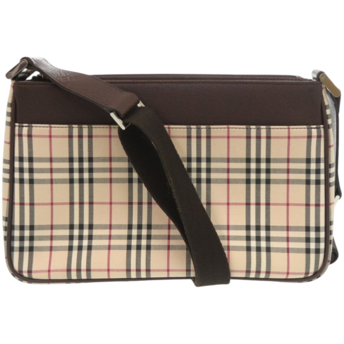 Burberry Nova Check Leather Brown Shoulder Bag 1033BURBERRY: --- Catalog ---Category: SizeSize (HxWxD): 18cm x 28cm x 5cm / 7.08'' x 11.02'' x 1.96''Strap Length: 83cm - 131cm / 32.67'' - 51.57''Category: DesignType: Shoulder bagColor: Beige, BrownGender: Women