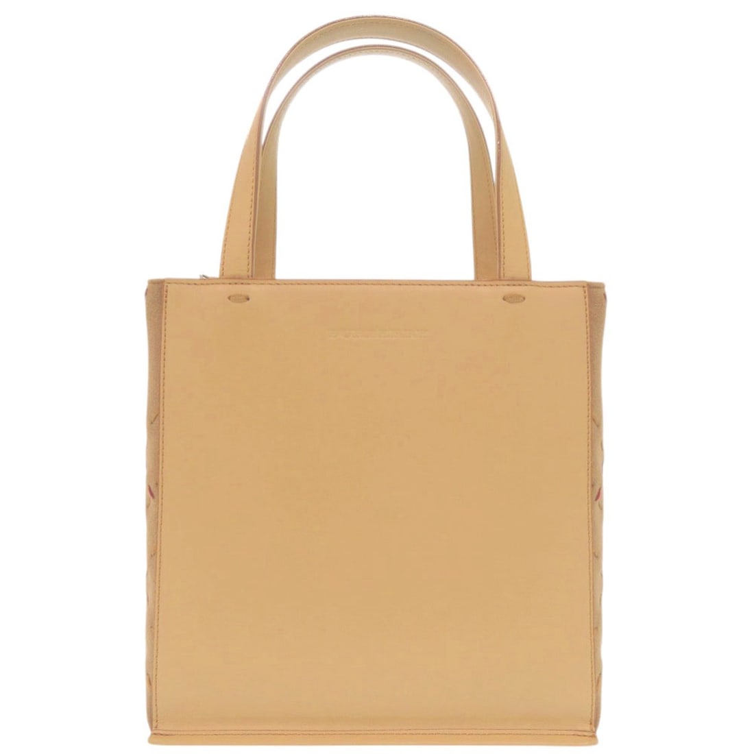 Burberry London Wild Stitch Silver Hardware Leather Suede Beige Bordeaux Handbag 1540BURBERRY: --- Catalog ---Category: SizeSize (HxWxD): 21.5cm x 20.5cm x 11.5cm / 8.46'' x 8.07'' x 4.52''Handle Length: 33cm / 12.99''Category: DesignType: HandbagColor: Beige, BordeauxGender: WomenClosure: Zipp