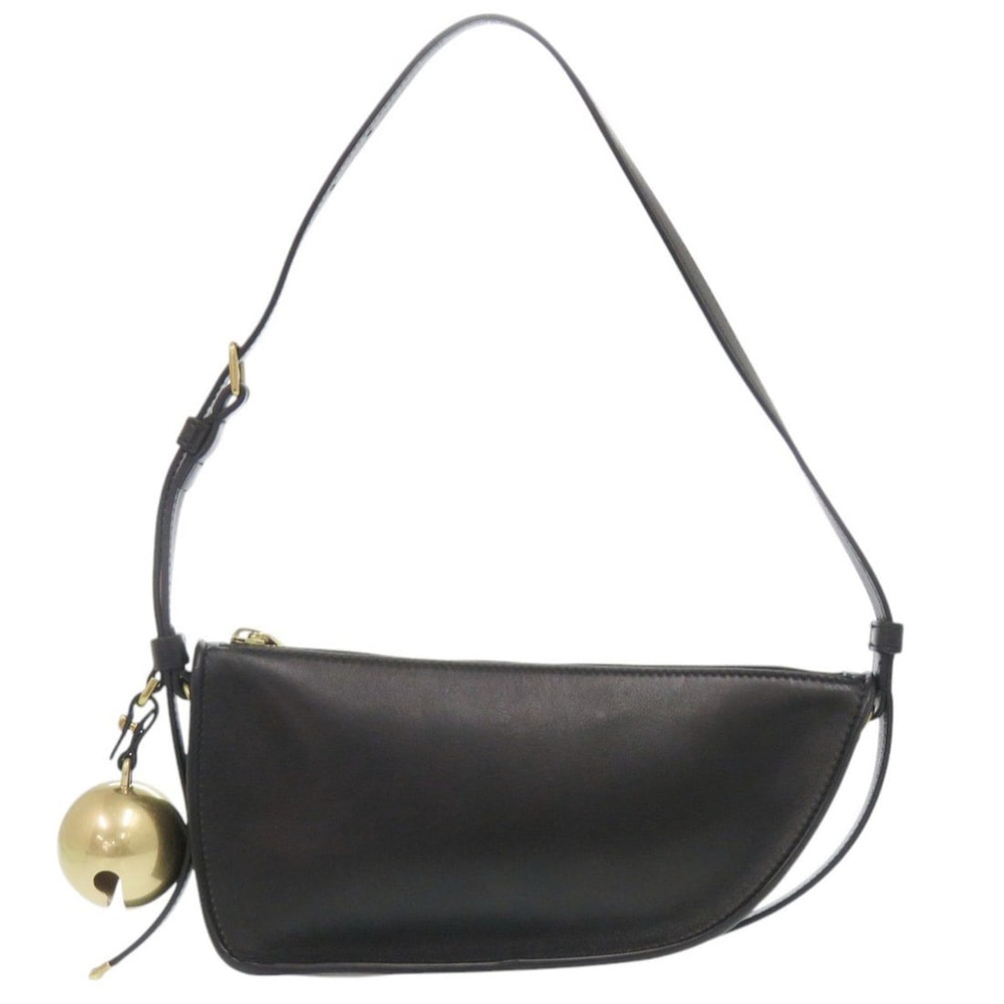 Burberry Mini Shield Sling Bag 8077580 with Bell Charm, Leather, Black Shoulder 0475BURBERRY: --- Catalog ---Category: SizeSize (HxWxD): 12cm x 25cm x 5cm / 4.72'' x 9.84'' x 1.96''Strap Length: 48cm - 58cm / 18.89'' - 22.83''Category: DesignType: Shoulder bagColor: BlackGender: WomenClosure: 