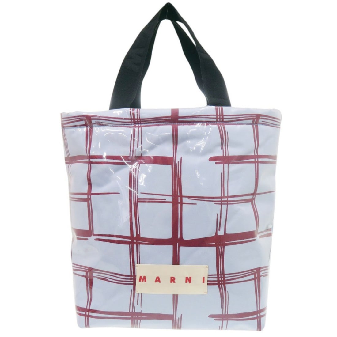 Marni Check Polyester Cotton Light Blue Tote Bag 0661MARNI: --- Catalog ---Category: SizeSize (HxWxD): 38cm x 32cm x 15cm / 14.96'' x 12.59'' x 5.9''Handle Length: 43cm / 16.92''Category: DesignType: Tote bagColor: Light blue, Red colorGender: WomenMaterial: P