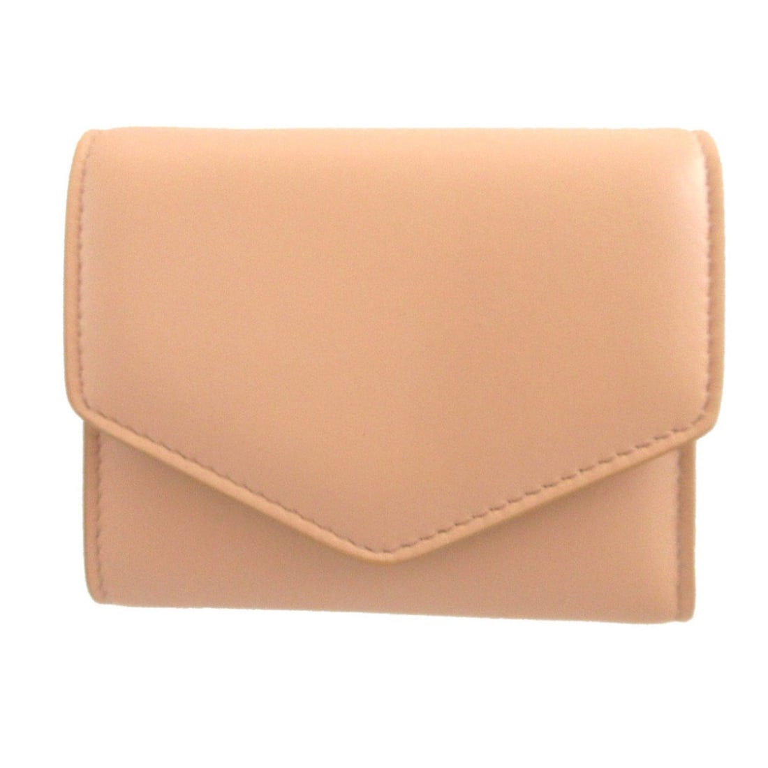 Maison Margiela S56UI0136 Leather Beige Tri-fold Wallet 0481: --- Catalog ---Category: SizeSize (HxWxD): 8.5cm x 10.5cm x 2cm / 3.34'' x 4.13'' x 0.78''Category: DesignType: Wallet (tri-fold)Color: BeigeGender: WomenMaterial: Leather Category: GeneralBrand: Mais
