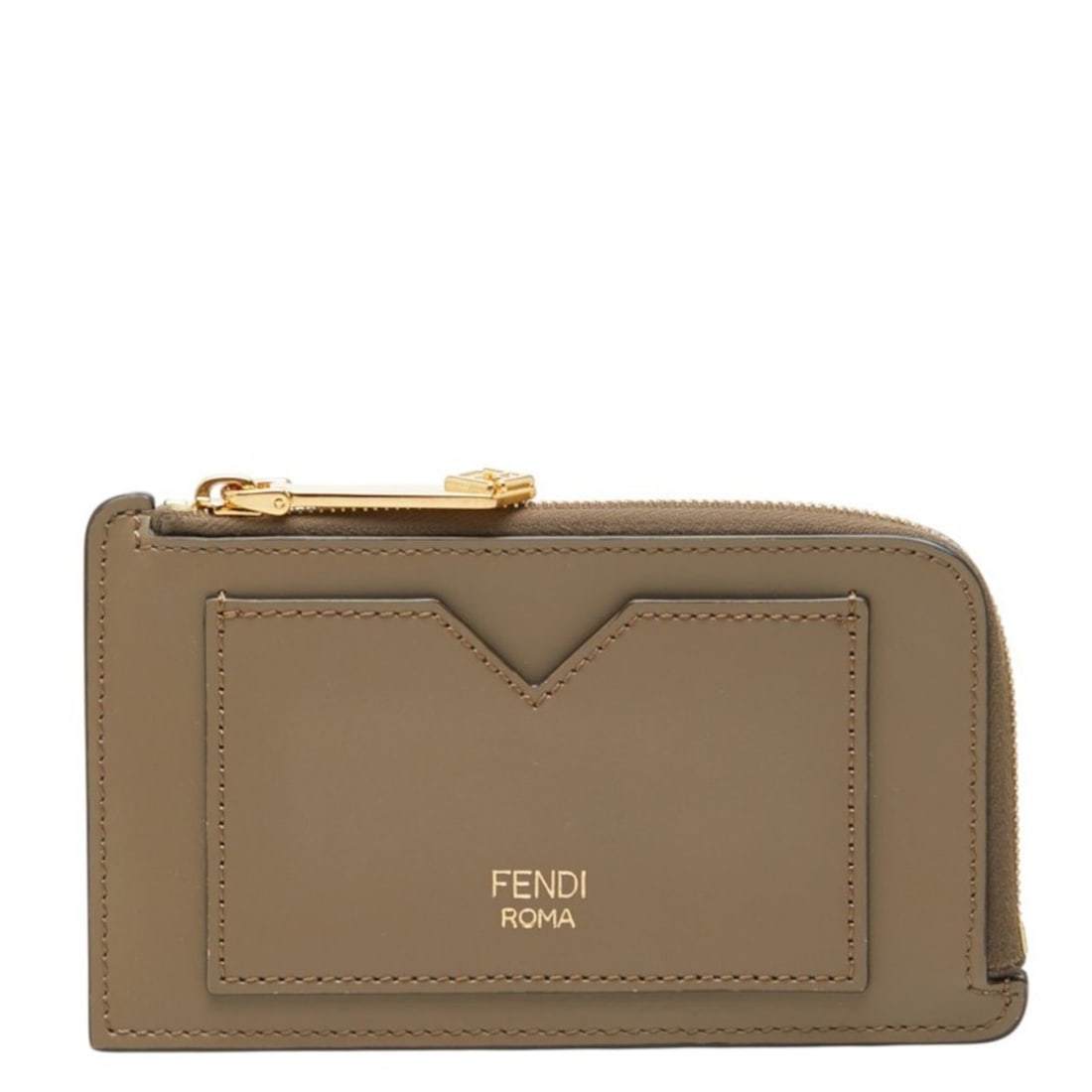 Fendi Peekaboo Selleria Business Card Holder/Card Case 8M0489 Brown Leather Women's FENDI (1 of 10)