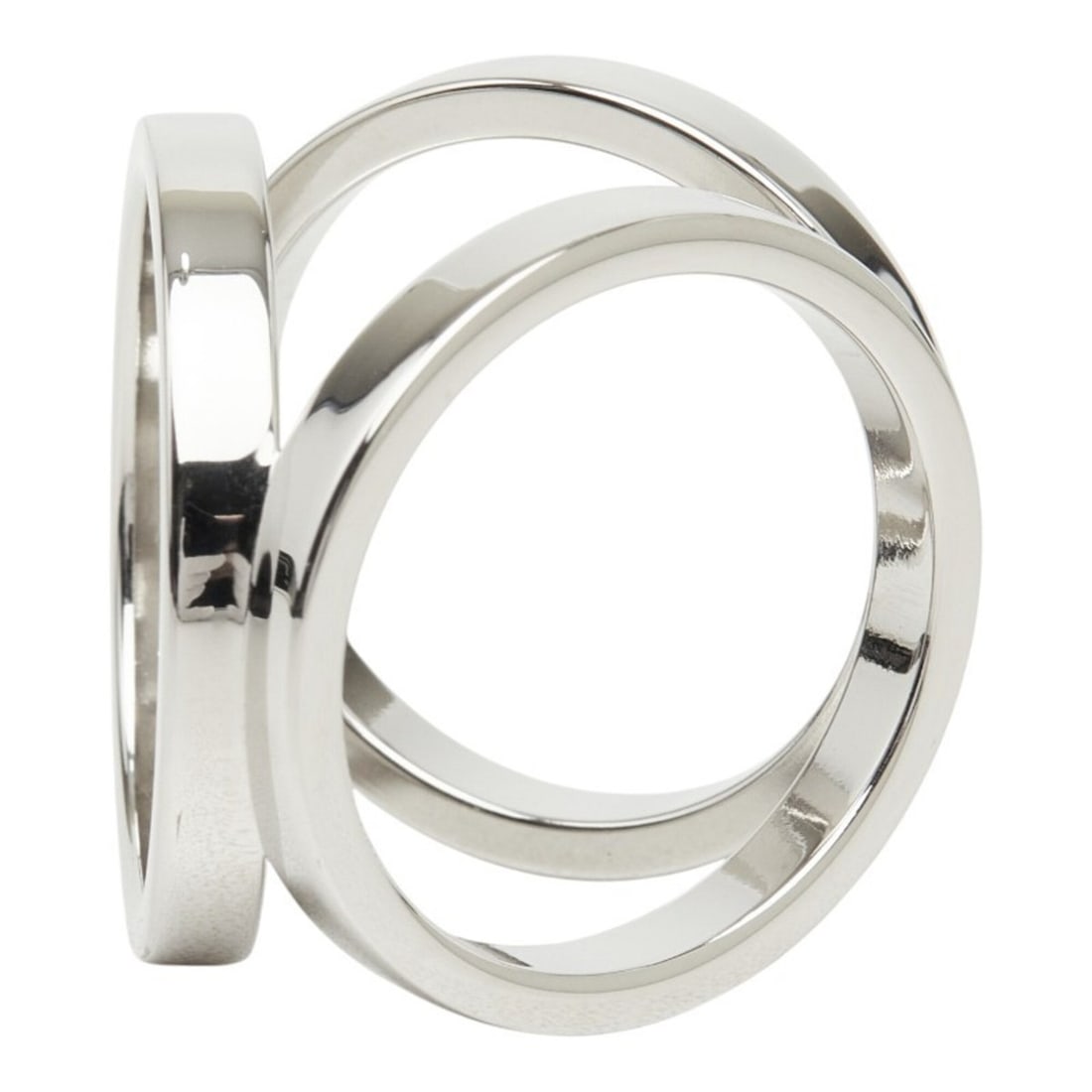 Hermes Trio Scarf Ring, Silver Metal, Women's: --- Catalog ---Category: DesignType: Scarf ringColor: SilverGender: WomenMaterial: Metal Category: GeneralBrand: Hermes--- Item List ---Section: ConditionRanking: Rank A Used - A few traces of usage, 