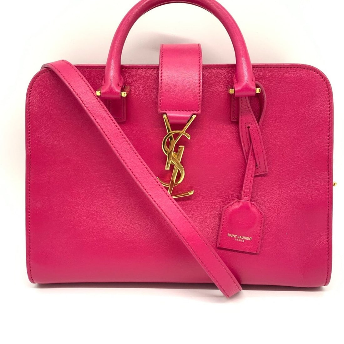 Saint Laurent Baby Cabas Monogram Pink 372087 2-way bag SAINT LAURENT: --- Catalog ---Category: SizeWeight: 712g / 1.56lb.Size (HxWxD): 19cm x 25cm x 12.5cm / 7.48'' x 9.84'' x 4.92''Strap Length: 53cm / 20.86''Handle Length: 8cm / 3.14''Category: DesignType: Handbag, Sh