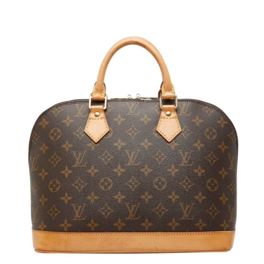 Louis Vuitton Monogram Alma Handbag M51130 Brown Leather Women's LOUIS VUITTON (1 of 11)