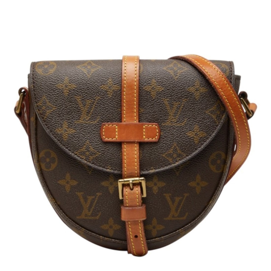 Louis Vuitton Monogram Chantilly PM Crossbody Shoulder Bag M51234 Brown Leather Women's LOUIS: --- Catalog ---Category: SizeStrap Drop: 54cm / 21.25''Size (HxWxD): 17.5cm x 19cm x 6cm / 6.88'' x 7.48'' x 2.36''Category: DesignType: Shoulder bagColor: BrownGender: WomenClosure: BeltMaterial: PVC