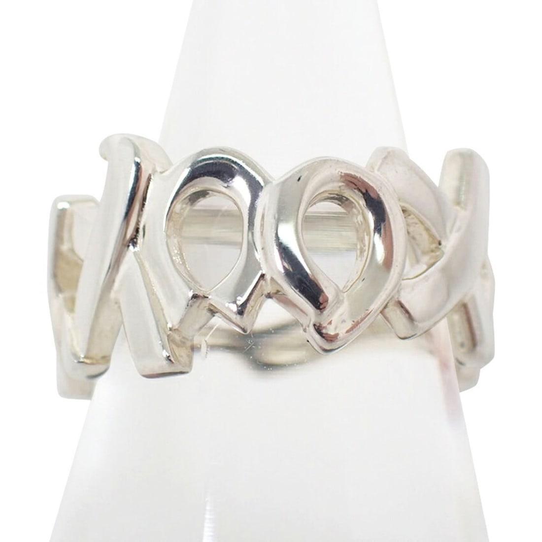 TIFFANY & Co. 925 Paloma Picasso Love Kiss Ring, Size 11: --- Catalog ---Category: SizeUS Size: 6Brand Size: 51Category: DesignType: Band ringGender: WomenMaterial: Sterling silver 925Category: GeneralBrand: Tiffany--- Item List ---Section: