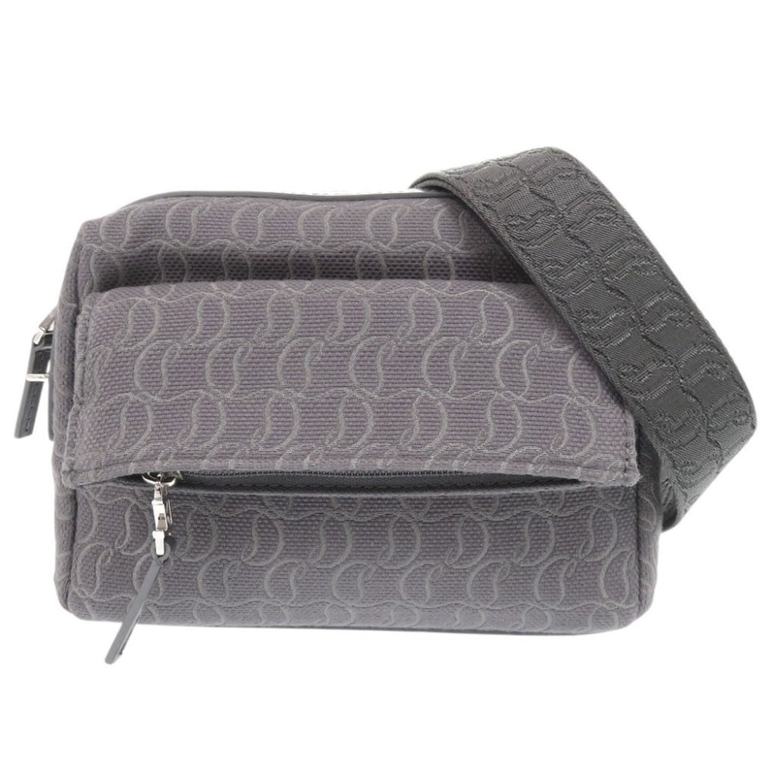 Christian Louboutin ZIP N FLAP Canvas Leather Grey Shoulder Bag 1293: --- Catalog ---Category: SizeSize (HxWxD): 15cm x 21cm x 7cm / 5.9'' x 8.26'' x 2.75''Category: DesignType: Shoulder bagColor: GrayGender: MenMaterial: Canvas , Leather Category: GeneralMPN: 1245217Br