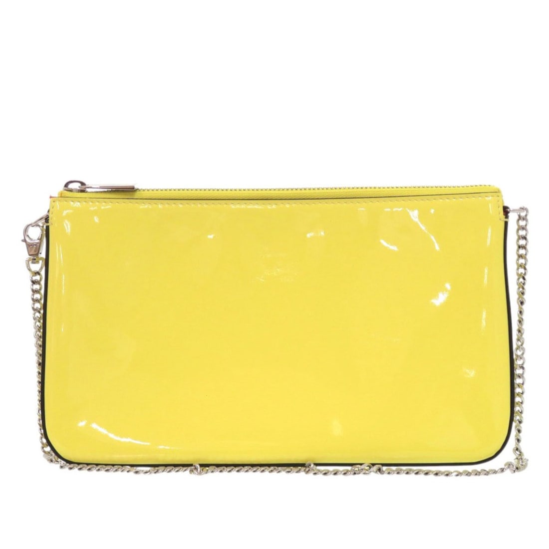 Christian Louboutin LOUBILA 3225249 Chain Shoulder Bag, Patent Leather, Yellow 1364: --- Catalog ---Category: SizeSize (HxWxD): 13.5cm x 23.5cm x 4cm / 5.31'' x 9.25'' x 1.57''Category: DesignType: Shoulder bagColor: YellowGender: WomenMaterial: Patent leather Category: GeneralMPN: 32