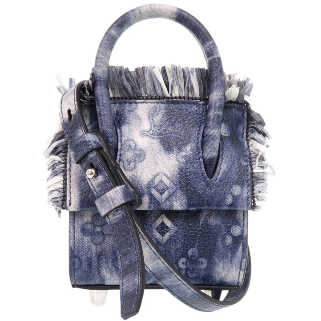 Christian Louboutin 2-Way Mini Bag Paloma Nano Leather Navy Shoulder 0932: --- Catalog ---Category: SizeSize (HxWxD): 15cm x 10.5cm x 5cm / 5.9'' x 4.13'' x 1.96''Category: DesignType: Shoulder bagColor: NavyGender: WomenMaterial: Leather Category: GeneralBrand: Christian Lo