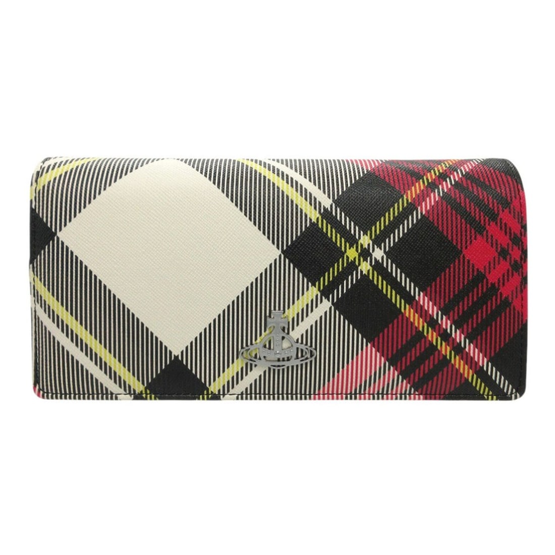Vivienne Westwood Derby Classic Tartan Vegan Long Wallet, Coated Canvas, New Exhibition 1278: --- Catalog ---Category: SizeSize (HxWxD): 9.5cm x 19cm x 2.5cm / 3.74'' x 7.48'' x 0.98''Category: DesignType: Long wallet (bi-fold)Color: Multi-colorGender: WomenMaterial: Coated canvas Category: Ge