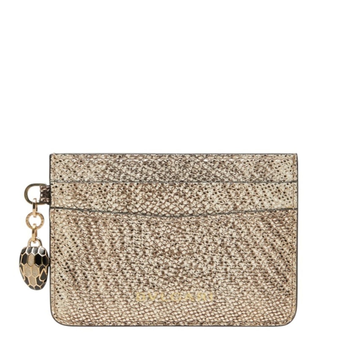 BVLGARI Serpenti Forever Business Card Holder/Card Case, Gold Leather, Women's: --- Catalog ---Category: DesignType: Card caseColor: GoldGender: WomenMaterial: Leather Category: GeneralBrand: BvlgariCategory: Physical PropertiesSize (HxWxD): 7.8cm x 10.5cm x 5mm / 3.07'' x 4.13''