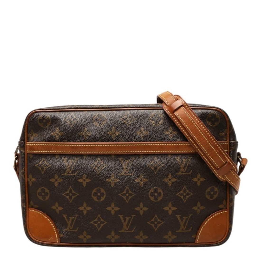 Louis Vuitton Monogram Trocadero 27 Crossbody Shoulder Bag M51274 Brown Leather Women's LOUIS: --- Catalog ---Category: SizeSize (HxWxD): 19cm x 29cm x 8cm / 7.48'' x 11.41'' x 3.14''Category: DesignType: Shoulder bagColor: BrownGender: WomenMaterial: PVC , Leather Category: GeneralBrand: Louis