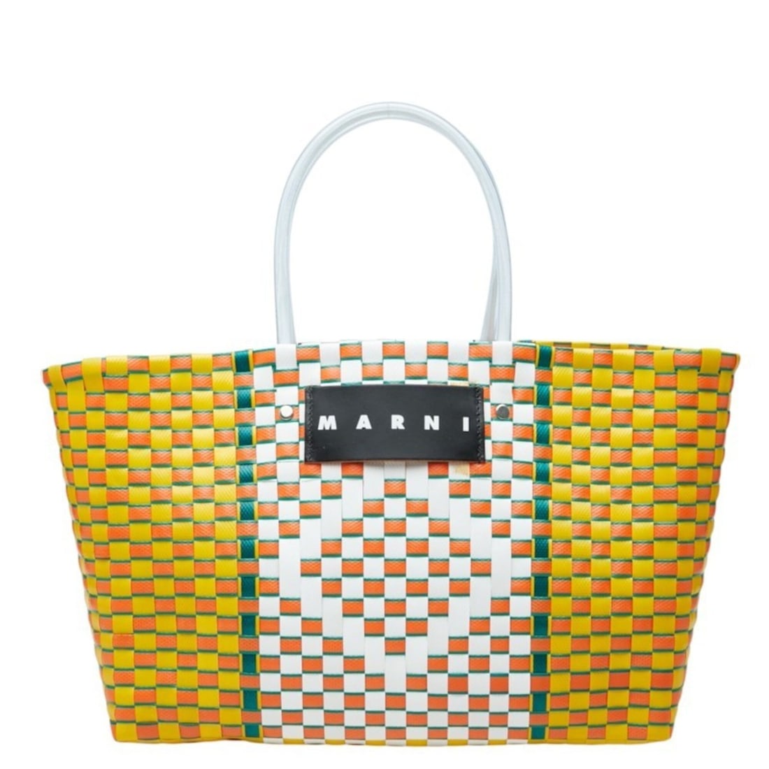 Marni Picnic Bag, Handbag, Basket Yellow, Multicolor, Polypropylene, Women's.: --- Catalog ---Category: SizeSize (HxWxD): 24cm x 33cm x 14.5cm / 9.44'' x 12.99'' x 5.7''Category: DesignType: HandbagColor: Multi-color, YellowGender: WomenMaterial: Polypropylene Category: GeneralB