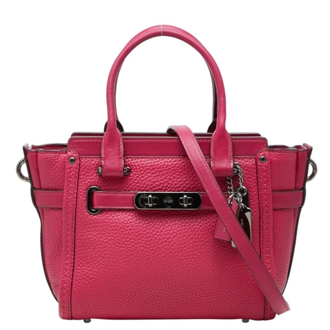 Coach Swagger Handbag Shoulder Bag 2-way 37444 Pink Leather Women's COACH (1 of 13)