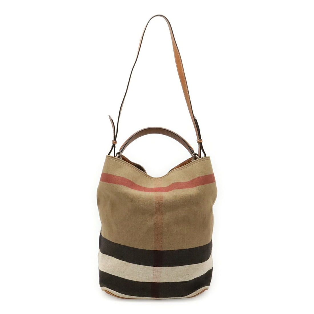 BURBERRY Ashby Medium Hobo Nova Check Shoulder Bag, Canvas and Leather, Brown, 3945742: --- Catalog ---Category: SizeSize (HxWxD): 34cm x 25.5cm x 20cm / 13.38'' x 10.03'' x 7.87''Category: DesignType: Pouch, Shoulder bagColor: Black, Brown, Red colorGender: WomenMaterial: Canvas Categor