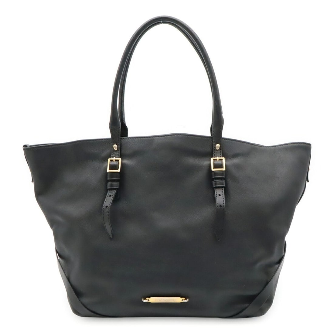 BURBERRY Burberry Check Pattern Tote Bag Large Shoulder Leather Black: --- Catalog ---Category: SizeSize (HxWxD): 28cm x 49cm x 18.5cm / 11.02'' x 19.29'' x 7.28''Category: DesignType: Shoulder bag, Tote bagColor: BlackGender: WomenMaterial: Leather Category: GeneralBran